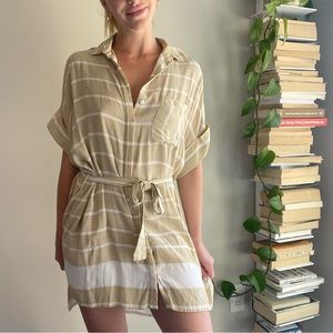 Faithful the Brand striped button up dress